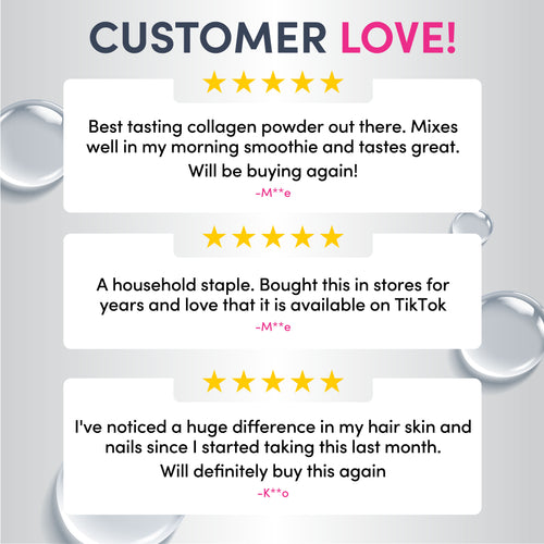 Product reviews with five-star ratings on a gray background