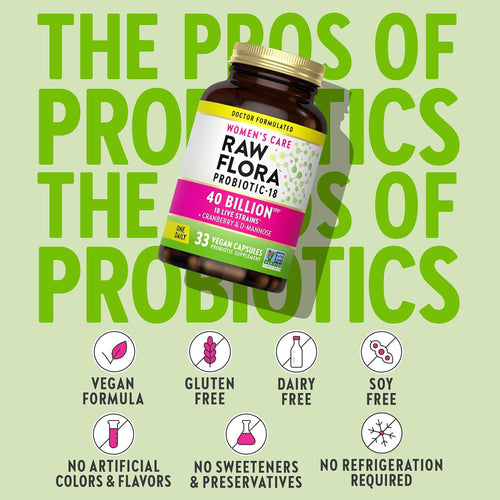 Kvinnors Omvårdnad Probiotika-18 40 Miljarder, 33 Veganska Kapslar