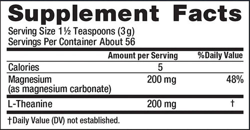 CALM MIND + L-Theanine Powder Unflavored, 6 oz (168 g)