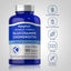 Blue supplement bottle labeled 'Piping Rock' with text on a gray background