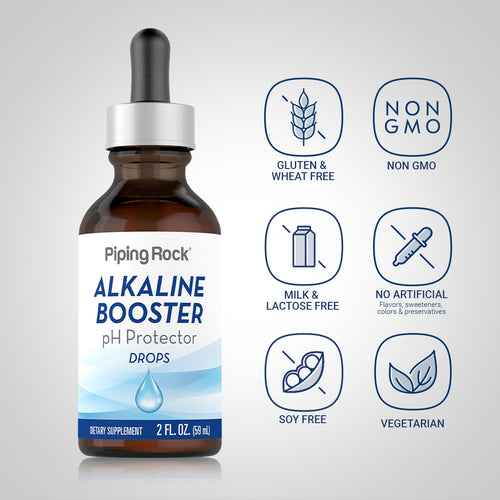 Alkaline Booster pH Protector Drops, 2 fl oz (59 mL) Dropper Bottle Dietary Attributes