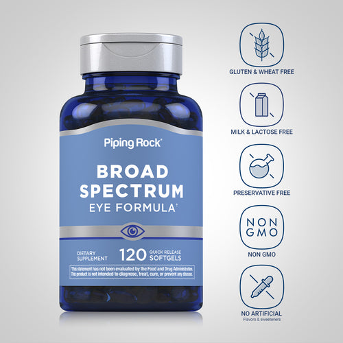 Broad Spectrum Eye Formula, 120 Quick Release Softgels Dietary Attributes