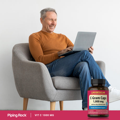 C-Gram 1000 mg with Rose Hips & Bioflavonoids, 110 Quick Release Capsules Lifestyle