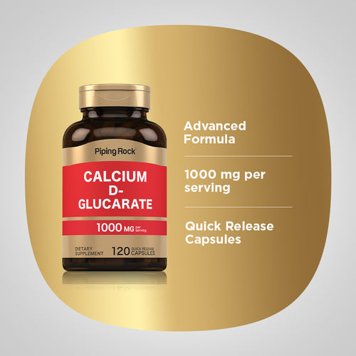 Kalcium-D-glukarat  1000 mg (per portion) 120 Snabbverkande kapslar     