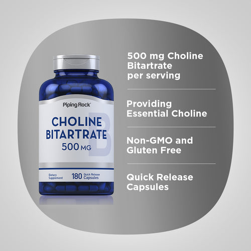 Choline, 500 mg, 180 Quick Release Capsules Benefits