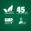 Set of quality assurance icons on a green background