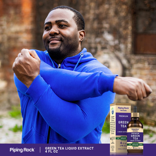 Green Tea Liquid Extract, 4 fl oz (118 mL) Dropper Bottle Lifestyle