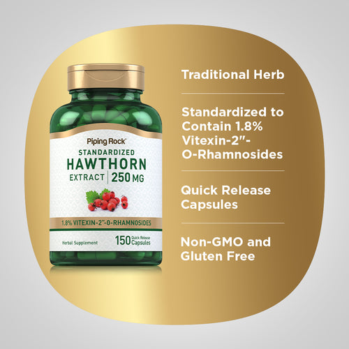 Hawthorn Standardized Extract, 150 Quick Release Capsules Benefits