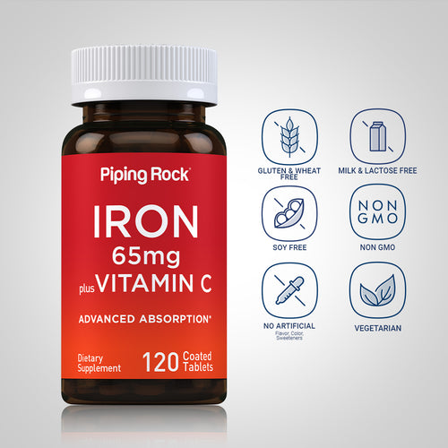 Iron + Vitamin C, 120 Coated Tablets Dietary Attributes
