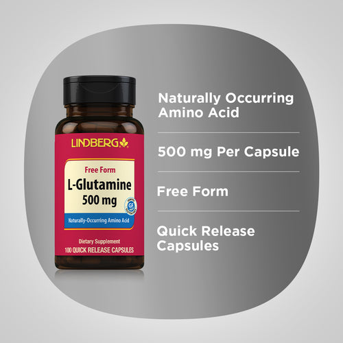 L-Glutamine, 500 mg, 100 Quick Release Capsules Benefits