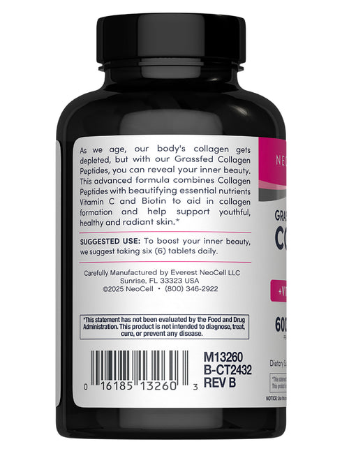 Vitamin supplement bottle with label on a white background