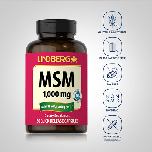 MSM, 1000 mg, 150 Quick Release Capsules Dietary Attributes