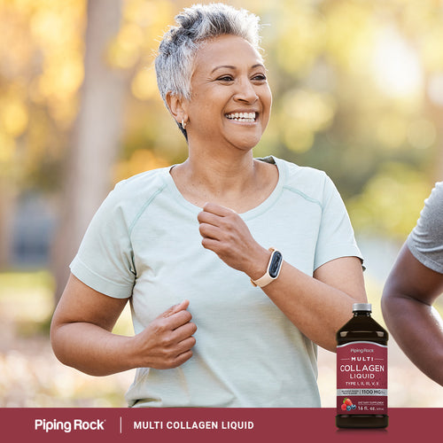 Multi Collagen Liquid (Delicious Mixed Fruit), 1100 mg (per serving), 16 fl oz (473 mL) Bottle Lifestyle