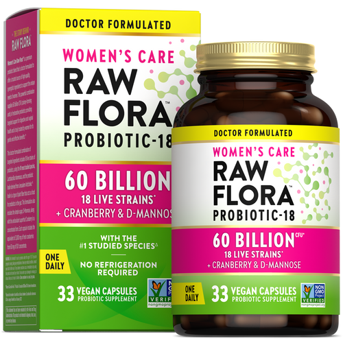 Probiotico Cura Donna-18 da 60 Miliardi, 33 Capsule Vegane