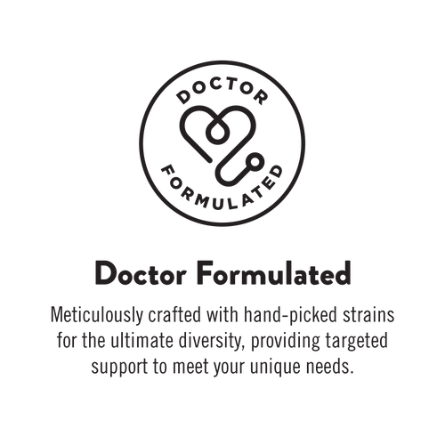 Doctor Formulated logo and text on a white background