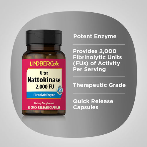 Nattokinase (2,000 FU), 100 mg, 60 Quick Release Capsules Benefits