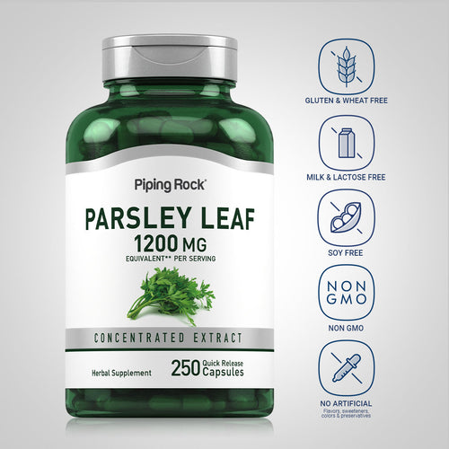 Parsley Leaf, 1200 mg (per serving), 250 Quick Release Capsules Dietary Attributes