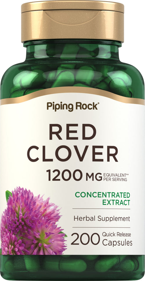 Red Clover, 1200 mg (per serving), 200 Quick Release Capsules Bottle