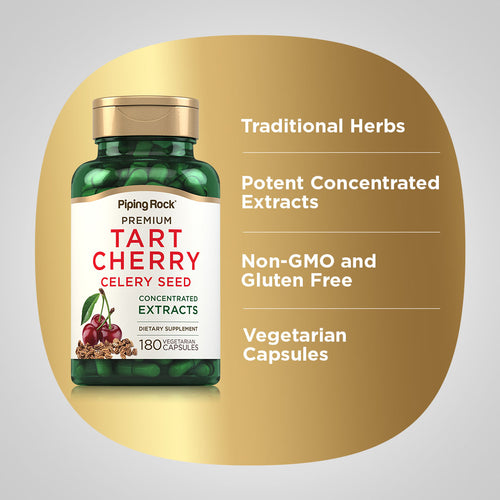 Tart Cherry Celery Seed, 180 Vegetarian Capsules Benefits
