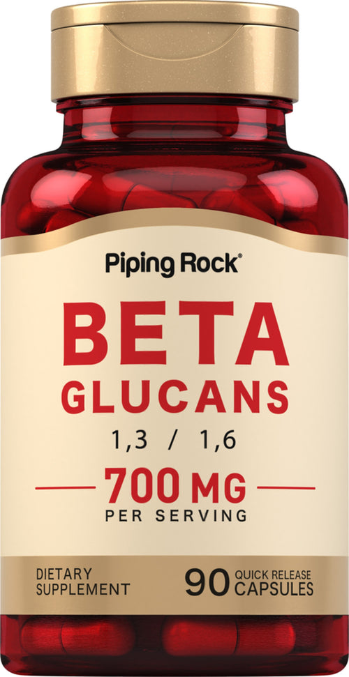 Beta 1,3/1,6-D-Glucan, 700 mg (per serving), 90 Quick Release Capsules Bottle
