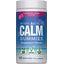 Container of Natural Vitality Calm Gummies with raspberry-lemon flavor on a white background