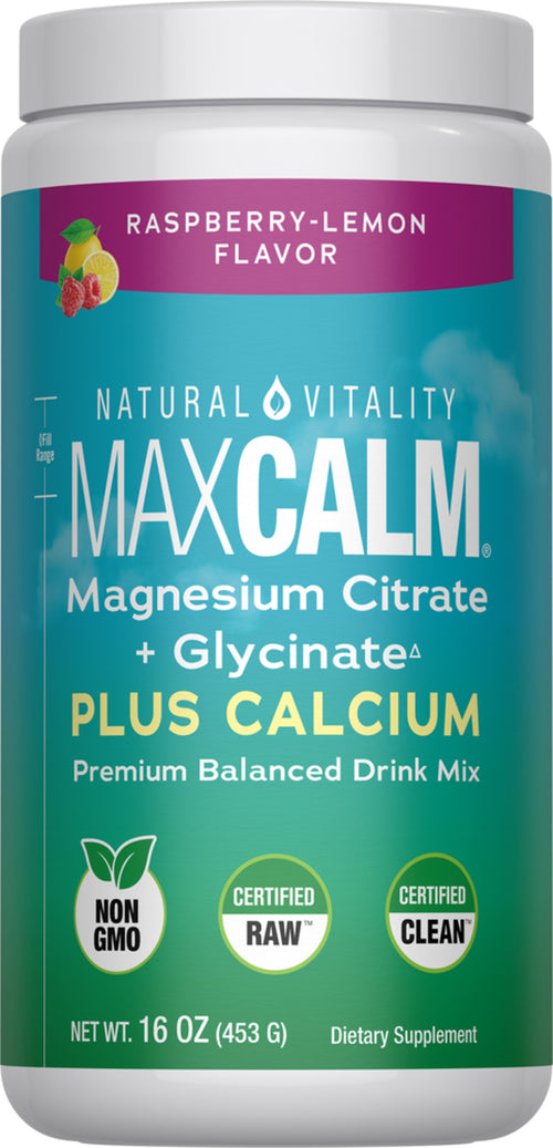 CALM plus Polvere di Calcio Lampone-Limone, 16 oz (454 g)