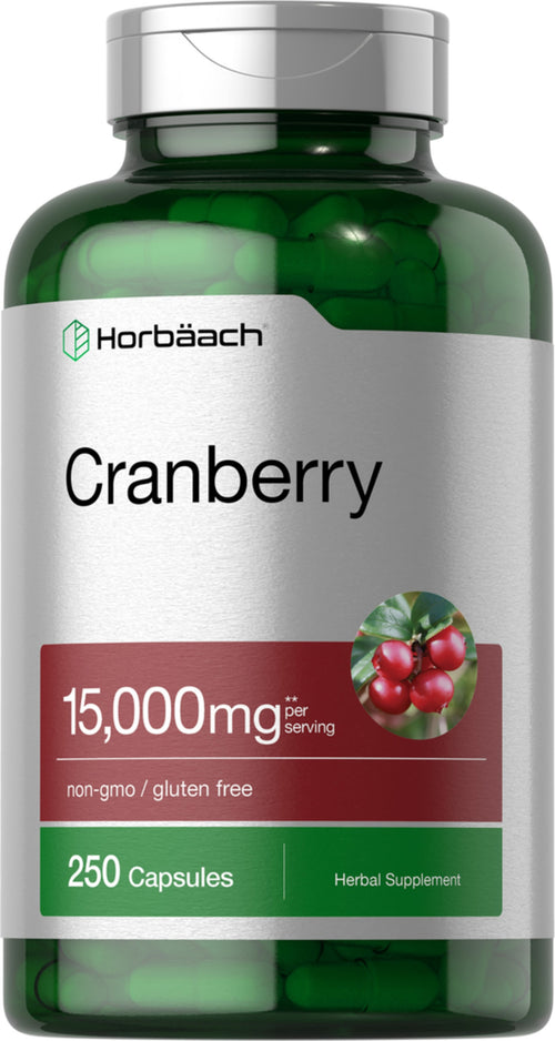 Brusnicový koncentrát plus vitamín C, 15 000 mg (na porciu), 250 kapsúl