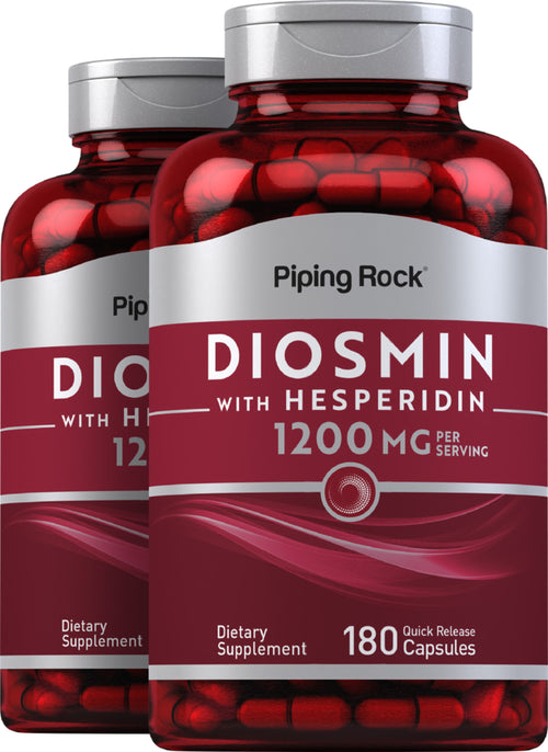 Diosmina con esperidina 1200 mg (per dose) 180 Capsule a rilascio rapido 2 Bottiglie    