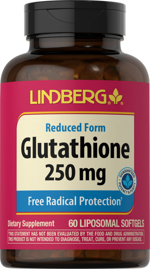 L-Glutation (Reducerad), 250 mg, 60 Liposomala Mjuka Kapslar