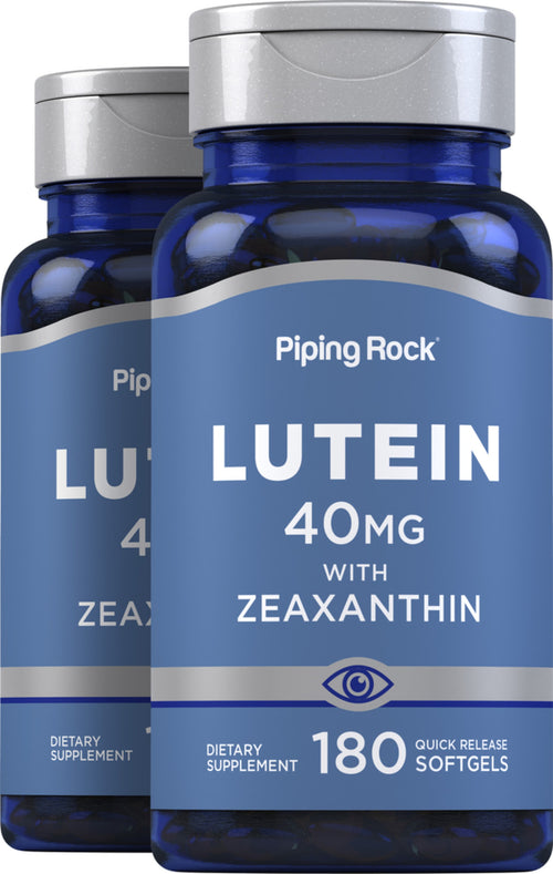 Lutein + Zeaxanthin,  40 mg 180 Gyorsan oldódó szoftgél 2 Palackok