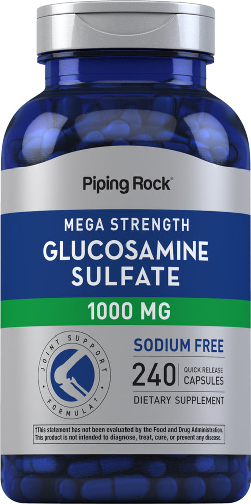 Mega Glucosamine Sulfate, 1000 mg, 240 Quick Release Capsules Bottle