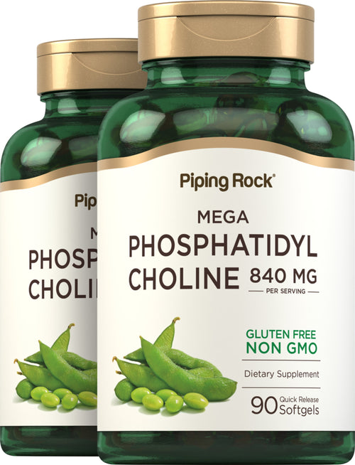 Phosphatidyl Choline, 840 mg (per serving), 90 Quick Release Softgels, 2  Bottles