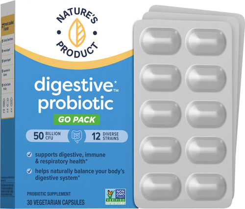 Probiotic 50 Billion GO PACK, 30 Vegetarian Capsules