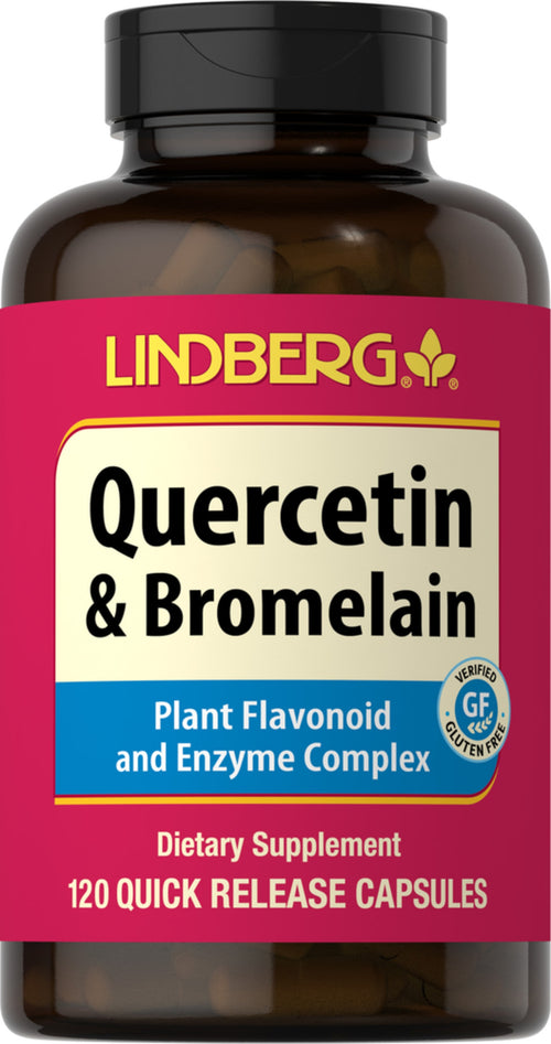 Quercetin & Bromelain, 120 Quick Release Capsules Bottle