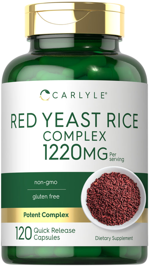 Red Yeast Rice Complex & Policosanol, 1220 mg (per serving), 120 Quick Release Capsules