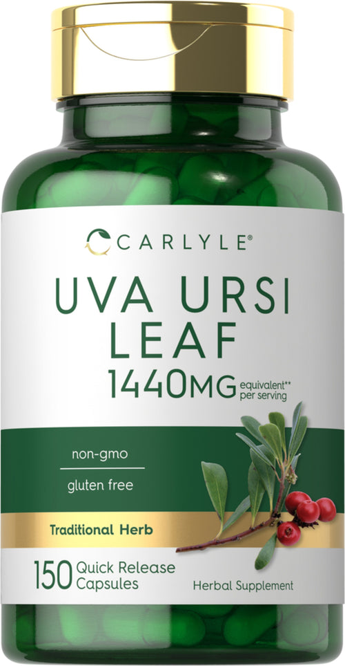 Uva Ursi-blad (Mjölon), 1440 mg (per portion), 150 Snabbfrisättande Kapslar