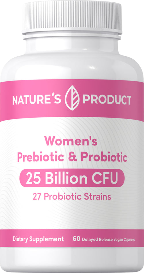 Women's Prebiotic & Probiotic 25 Billion CFU, 60 Delayed Release Vegan Caps