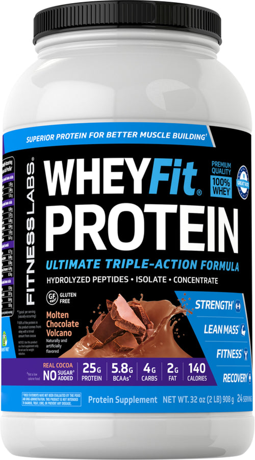 Proteina WheyFit (Cioccolato olandese) 2 lb 908 g Bottiglia    